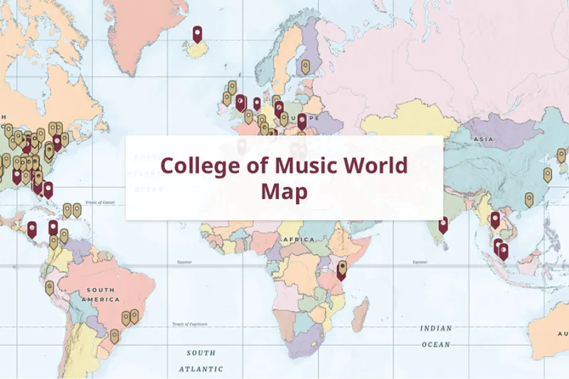 FSU College of Music debuts new map showcasing global reach