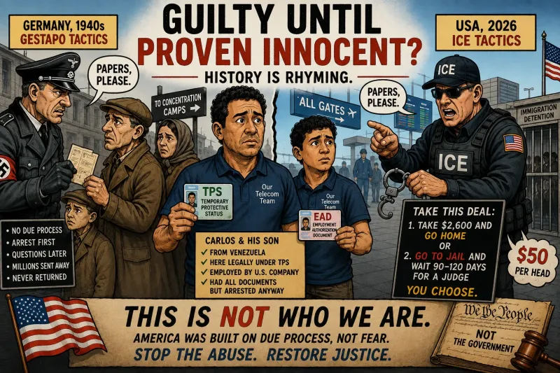 Guilty Until Proven Innocent: Gestapo Tactics Being Used by ICE Are Un-American