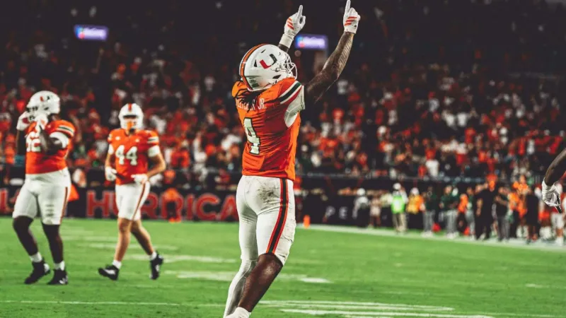 No. 7 Miami gains school-record 856 yards, rolls past Florida A&M 77-7