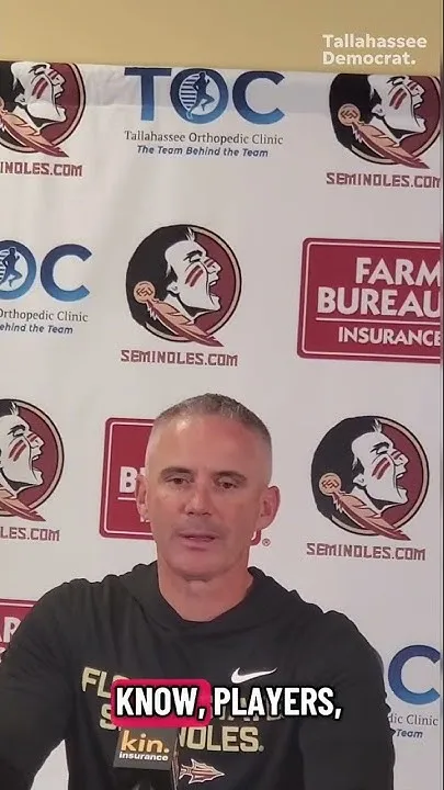 Mike Norvell is focused on Alabama amid Michael Alford firing (Video)