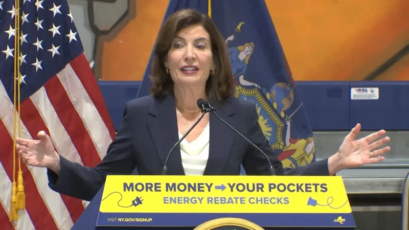 Hochul says 'relief is on the way' as state prepares to send energy rebate checks up to $200 to eligible New Yorkers