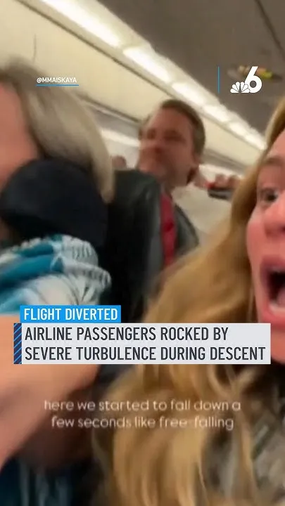 Airline passengers rocked bysevere turbulence during descent (Video)