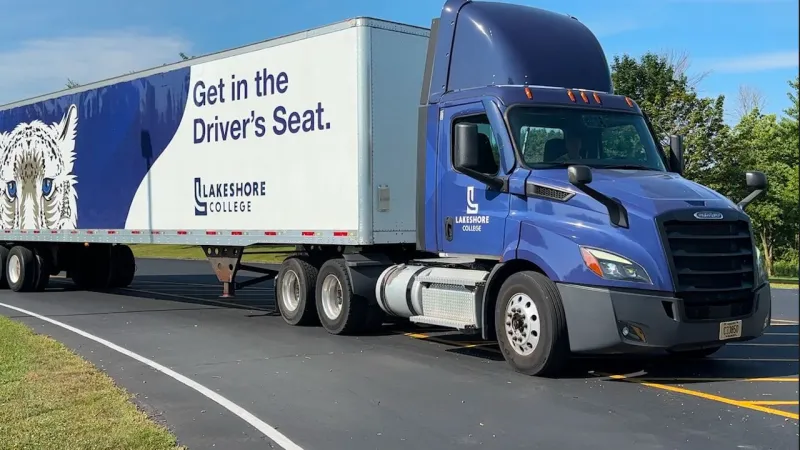 Lakeshore College launches truck driving program as need for truckers grows