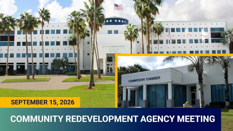 Community Redevelopment Agency Meeting 9/15/26 (Video)