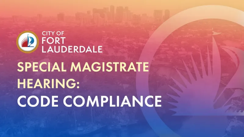 Special Magistrate Hearing: Code Compliance & Community Enhancement on September 24, 2026 (Video)
