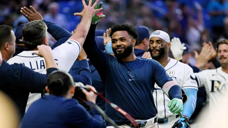 Junior Caminero's 2nd walk-off homer in 4 games gives the Rays a 2-1 win over the Athletics