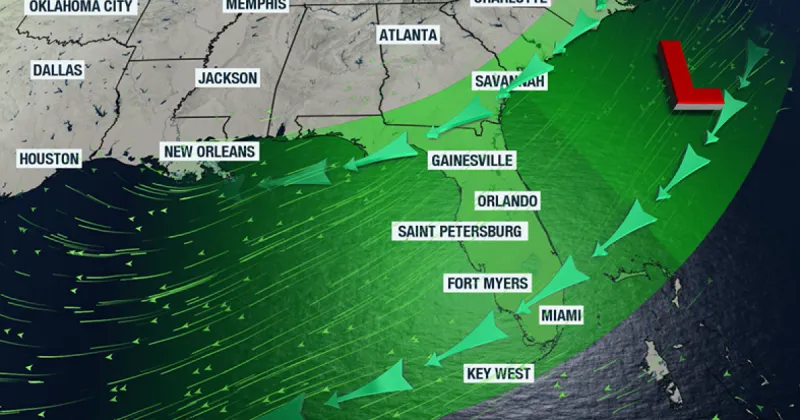 Rain chances to increase as upper-level low to produce squally weather