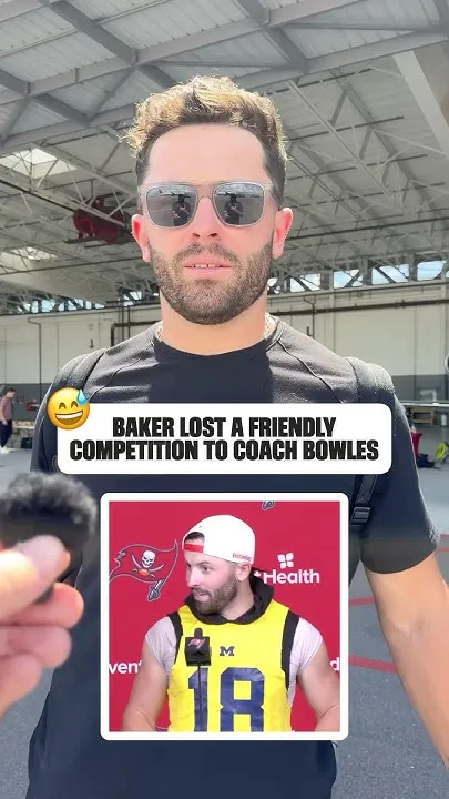 Way to be a good sport, Baker Mayfield  #bakermayfield #collegefootball #cfb #michigan #nfl (Video)
