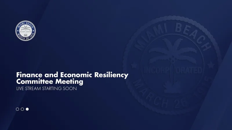 Finance and Economic Resiliency Committee 9.23.2026 (Video)