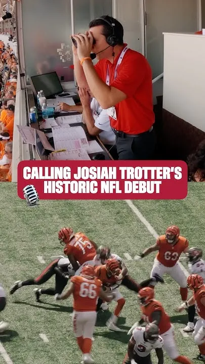 Josiah Trotter's big day had play-by-play announcer Tony Castricone out of his seat  #NFL (Video)