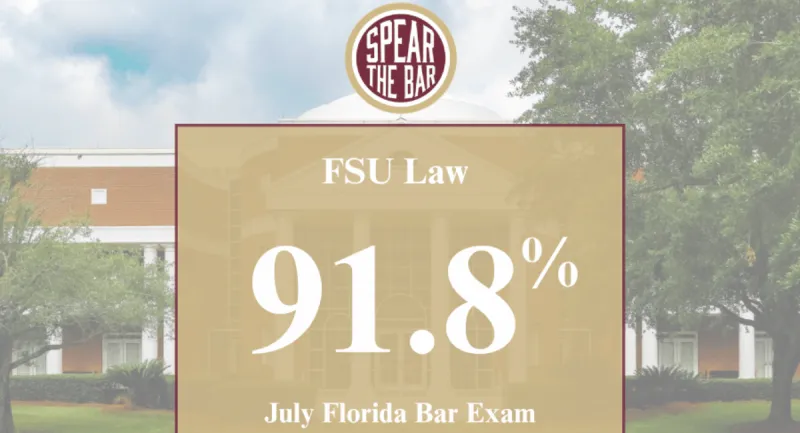 FSU Law graduates earn Florida's highest first-time bar passage rate