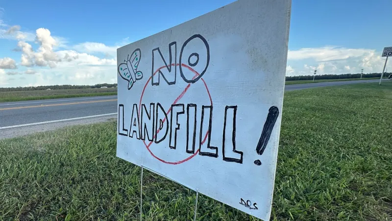 Bunnell residents oppose proposed 610-acre landfill on County Road 45