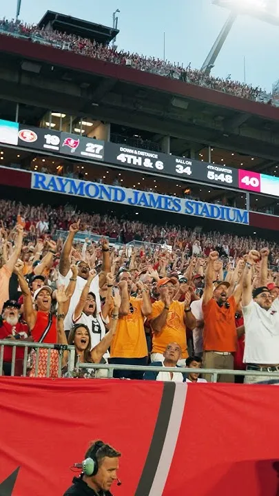 There's nothing like Sundays in Raymond James Stadium  #nfl #buccaneers #week2 #tampabay #home (Video)