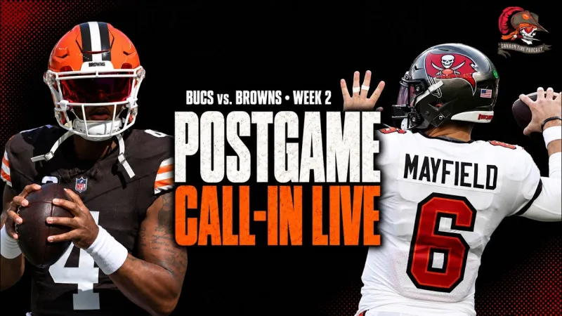 Tampa Bay Buccaneers vs. Browns LIVE Postgame Call-In Show | Week 2 (Video)