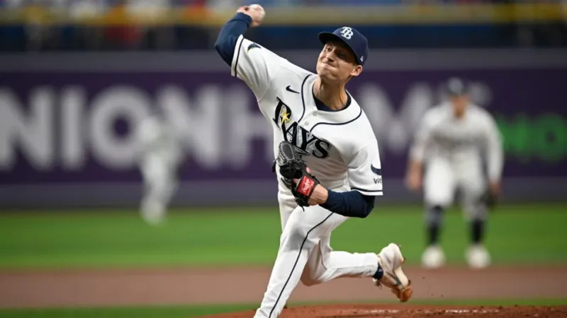 Griffin Jax tosses 5 shutout innings as Rays near AL East title with a 5-1 victory over the Red Sox
