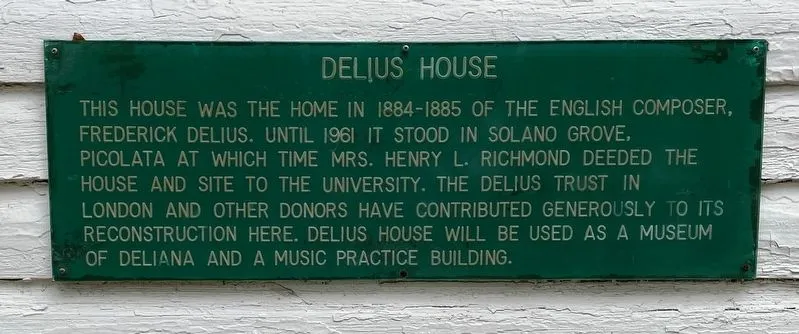 Sep 20, Frederick Delius: English Composer Found Inspiration in Florida