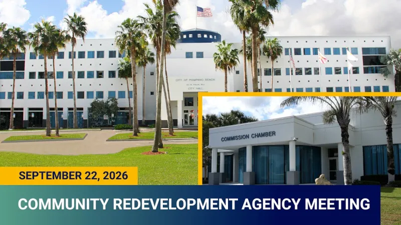 Community Redevelopment Agency Meeting Continued 9/22/26 (Video)