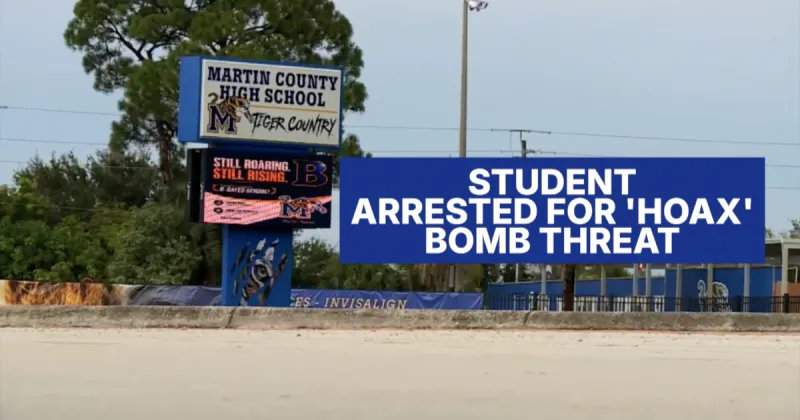 Martin County High student, 15, arrested for bomb threat made to 'get out of class,' sheriff says