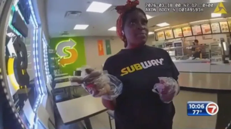 Bodycam video shows Miami Beach officers arresting armed Subway employee who made threats over parking spot