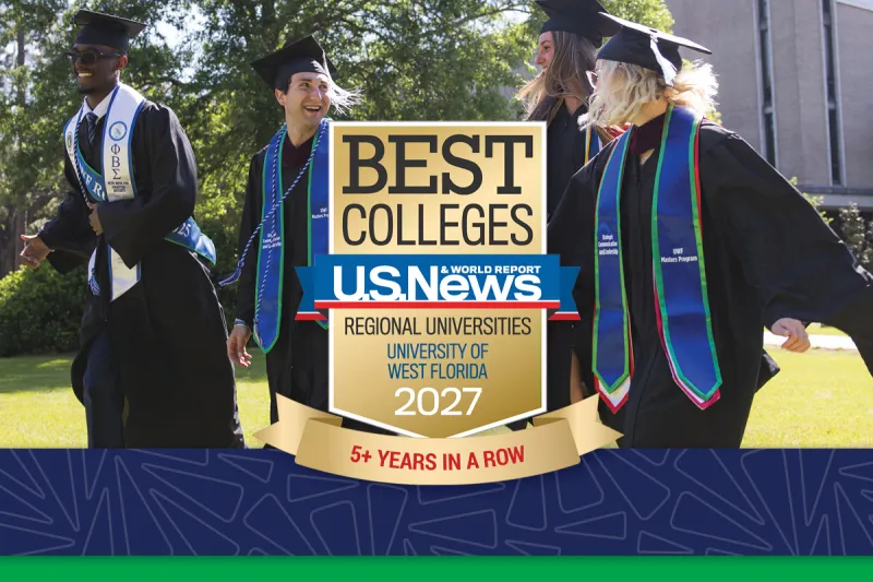 UWF ranks top 10 in U.S. News & World Report's Top Public Schools -- Regional South Rankings for five years