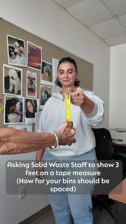 We asked our Solid Waste team if they could pull 3 feet on a tape measure without looking... (Video)