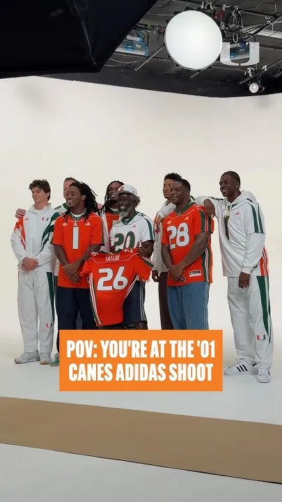 Inside look at the '01 Canes Football Adidas shoot  (Video)