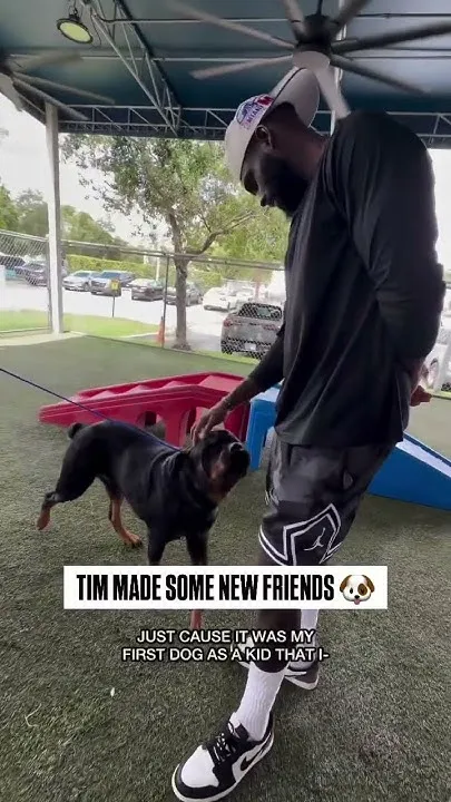 When Tim Hardaway Jr. visits Miami-Dade Pet Adoption you know it's gonna be a good day  (Video)