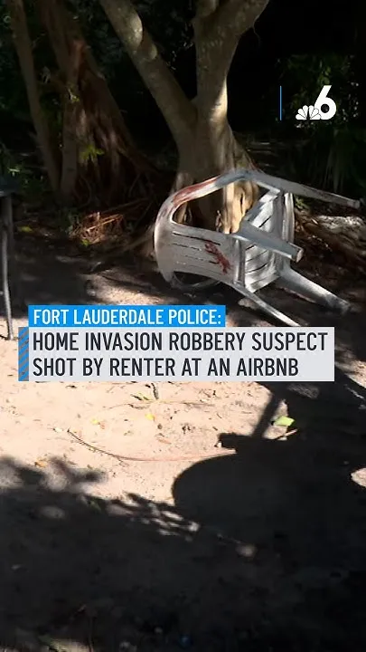 Home invasion robbery suspect shot by renter at an Airbnb, cops say (Video)
