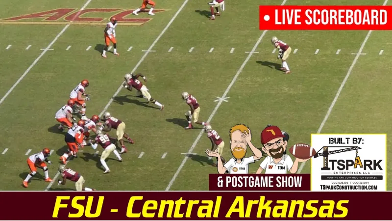 Florida State Central Arkansas Livestream Score | Warchant Postgame Show | FSU Football (Video)