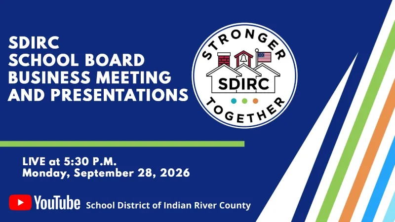 School Board Business Meeting and Presentations 5:30 p.m. 9/28/26 (Video)