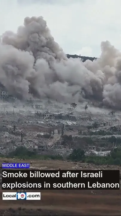 Explosions rock southern Lebanon (Video)