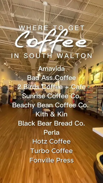 Local Coffee Shops in South Walton, FL  (Video)
