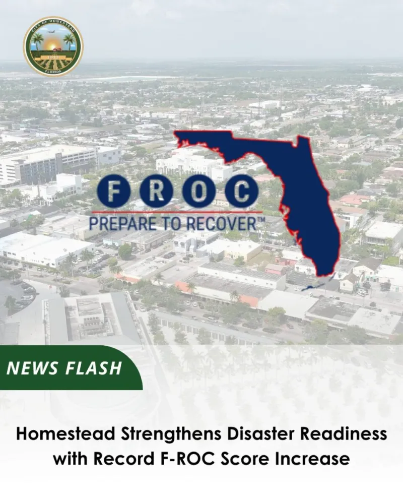 City of Homestead Posts Double-Digit Improvement in State Disaster Readiness Scores