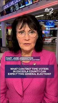 Osceola County SOE explains what first time voters can expect ahead of midterm election (Video)