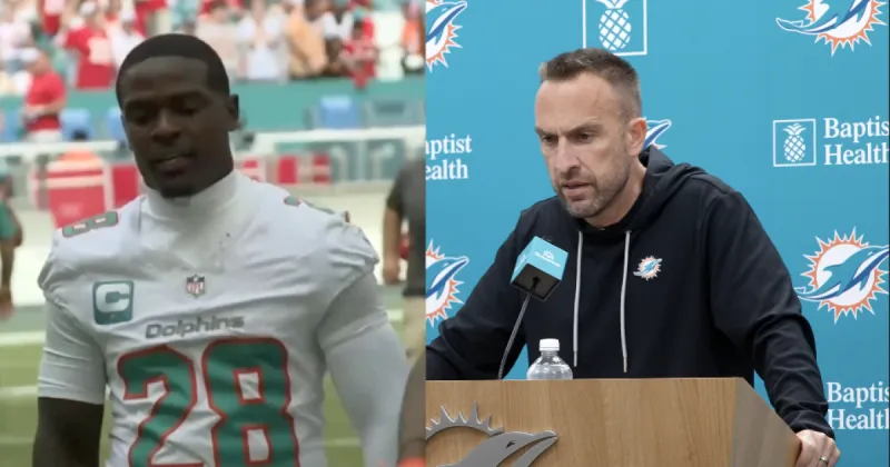 Dolphins RB De'Von Achane maintaining positive attitude after season-ending ACL tear, Hafley says