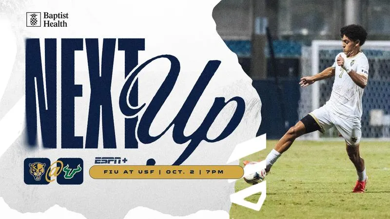 Men's Soccer Faces South Florida in American Conference Showdown