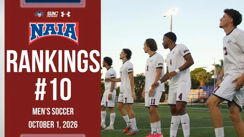 Men's Soccer Ranked 10th in NAIA in Latest Poll
