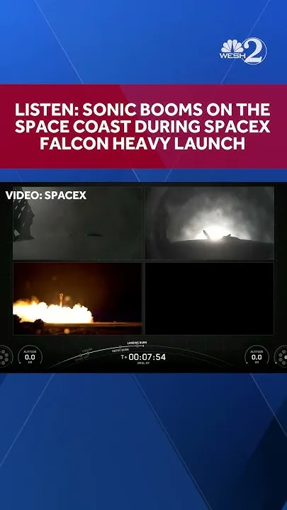 LISTEN: Sonic booms on Space Coast during SpaceX Falcon Heavy launch (Video)