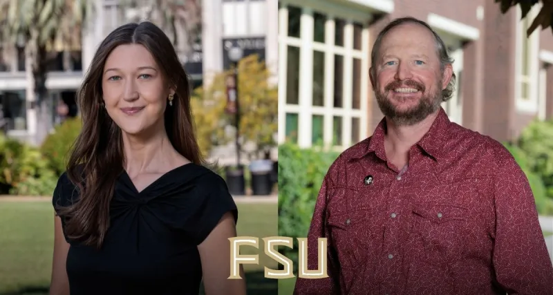 Emily McClellan Lopez and James Pfohl selected as Florida State University's 2026 Max Carraway Employees of the Year