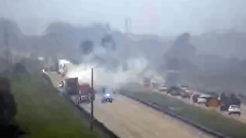 Vehicle fire closes all southbound lanes on Florida's Turnpike in St. Lucie County