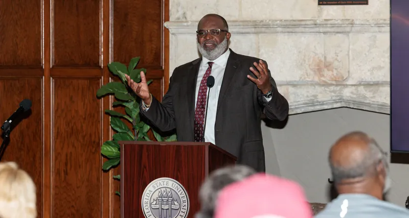 FSU College of Criminology and Criminal Justice honors Odell Haggins Jr. with hall of fame induction, endowed scholarship