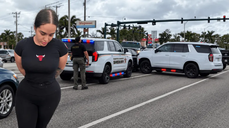 Woman in custody after Martin County tow yard shooting leads to pursuit, PIT maneuver