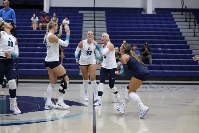 Volleyball downs Florida Tech in four sets