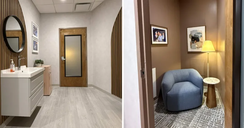 Newly refurbished mom and baby room opens at Benchmark International Arena