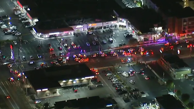 At least 2 dead after shooting during party at LA strip mall: Police