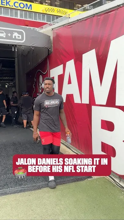Jalon Daniels is set to become the first rookie QB to start this season  #jalondaniels #buccaneers (Video)