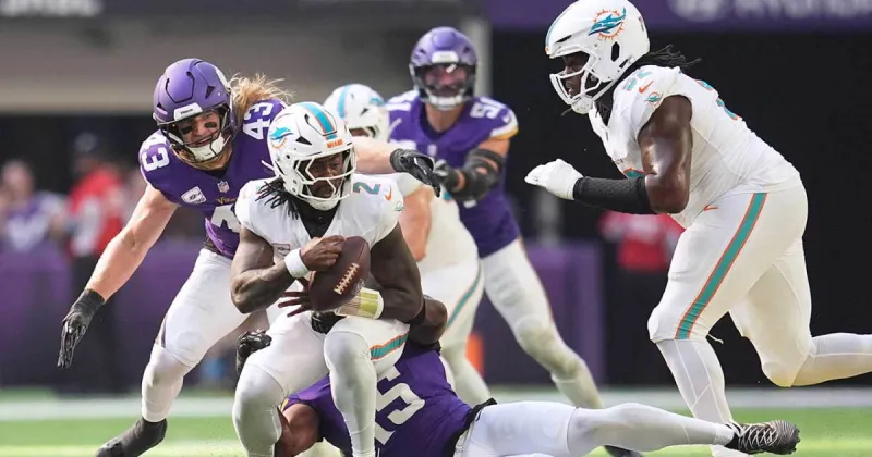 Vikings defeat Dolphins 15-10 as Miami still searches for first win of season