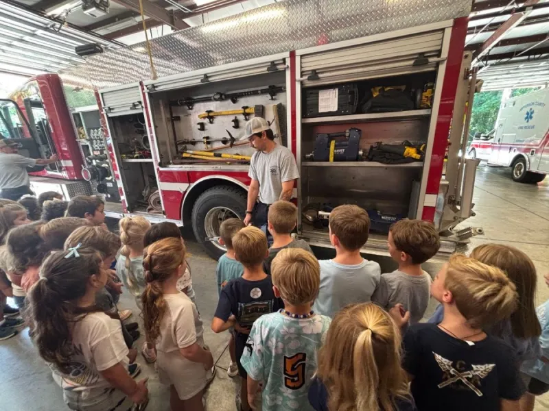 ACA Kindergarten classes visit community helpers
