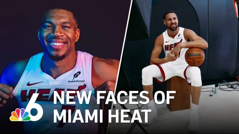 Miami Heat's Giannis Antetokounmpo and Klay Thompson talk about new life in South Florida (Video)