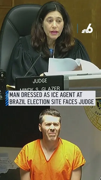 Man dressed as ICE agent at Brazil election site faces judge (Video)